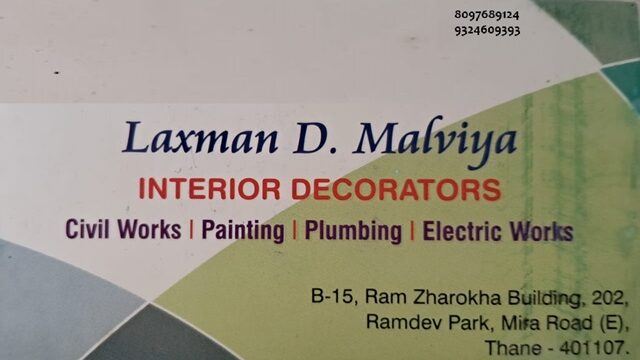 Laxman Malviya – Interior Decorator