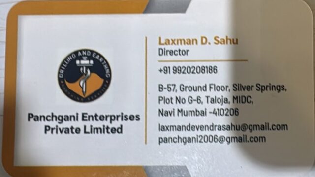 Panchgani Ent Pvt Ltd – Laxman D Sahu